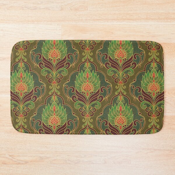 Item preview, Bohemian Glam Flowers in Green and Brown designed and sold by DuckyRubin.