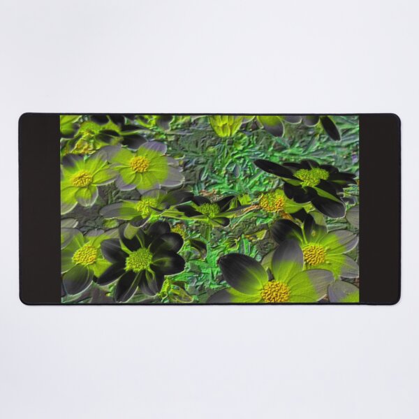 Item preview, flowerbed dark fluorescence floral abstract design designed and sold by SmashingDeals.