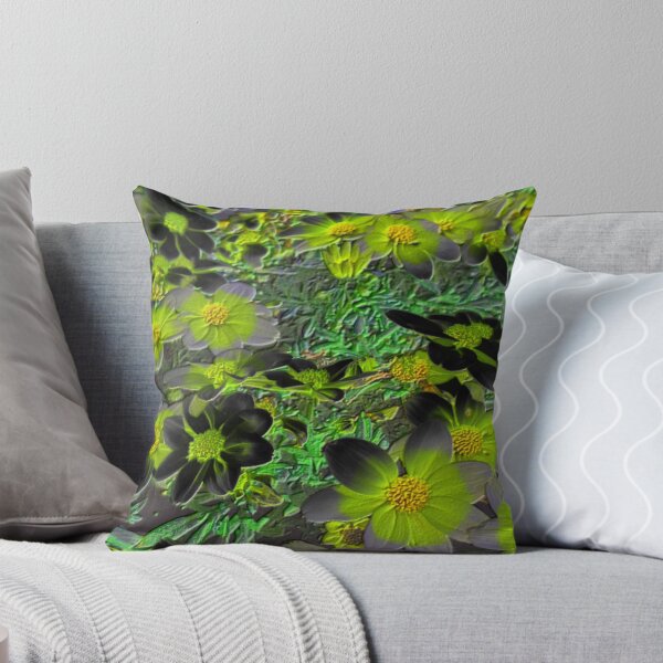 Item preview, flowerbed dark fluorescence floral abstract design designed and sold by SmashingDeals.