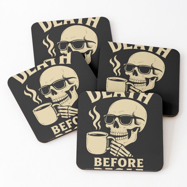 Item preview, Skull Coffee  Death Before Decaf designed and sold by DoloresRemp10.