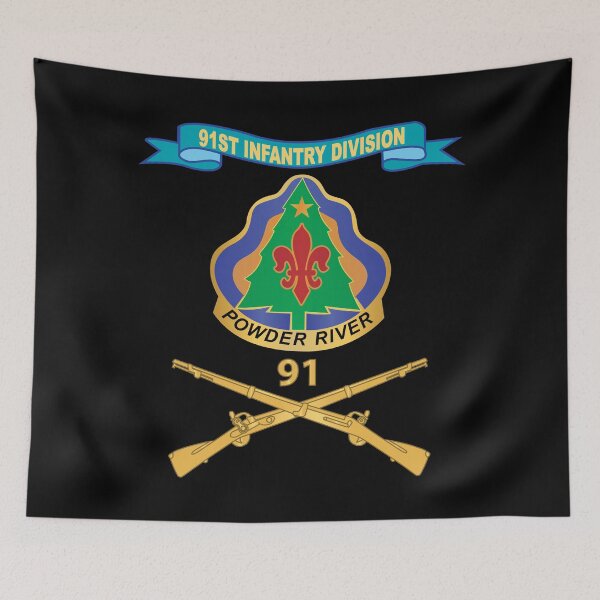 Item preview, Army - 91st Infantry Division w Br - DUI - Ribbon X 300 designed and sold by Military Insignia Products.