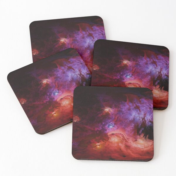 Artikelvorschau, Kosmisches Nebelglühen in Rot und Violett entworfen und verkauft von Tik Logy.