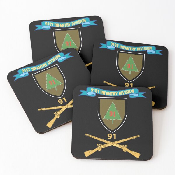 Item preview, Army - 91st Infantry Division w Br - SSI - Ribbon X 300 designed and sold by Military Insignia Products.