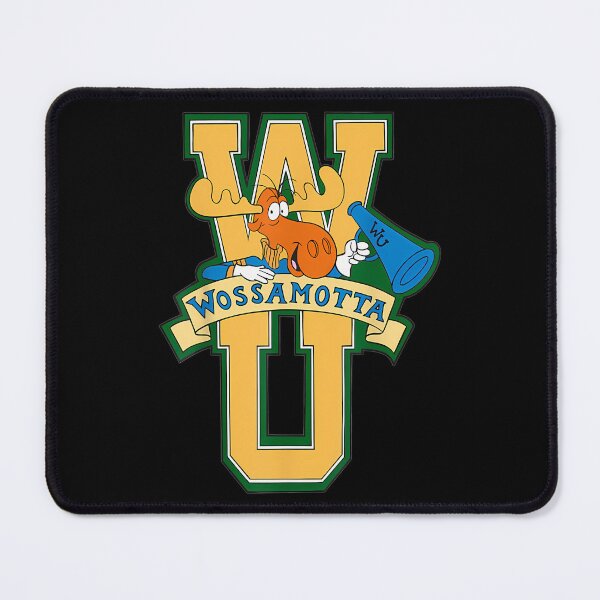 Item preview, Rocky And Bullwinkle Wossamotta U Logo Graphic designed and sold by aleteovdatz.