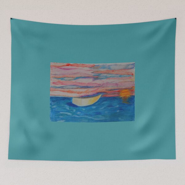 Item preview, Rowboat on the Water at Sunset designed and sold by lisavonbiela.