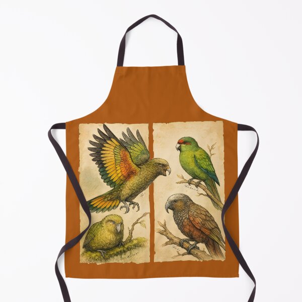 Item preview, Aotearoa Parrots Quartet – Kea, Kakariki, Kakapo & Kaka designed and sold by MvuuStudio.