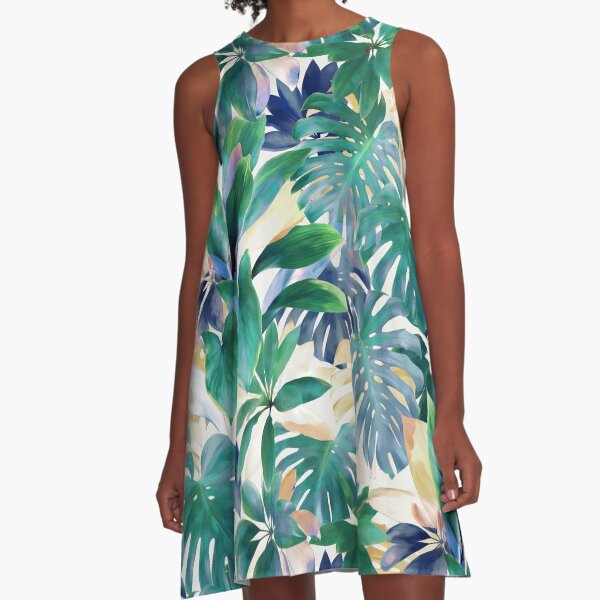 jungle leaf dress