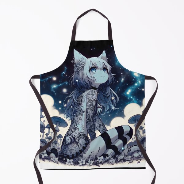 Item preview, nekogirl in shroom field blue designed and sold by ghostevisions.