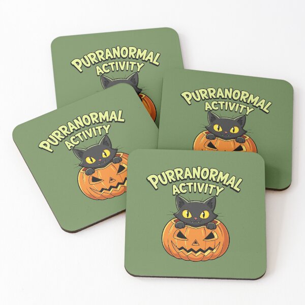 Item preview, Purranormal Activity - Black Cat in a Halloween Pumpkin designed and sold by Artinkcreative.