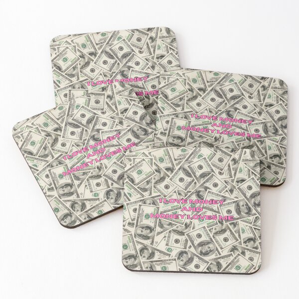Item preview, I Love Money And Money Loves Me - Manifest Abundance Design designed and sold by HelloKittyGirll.
