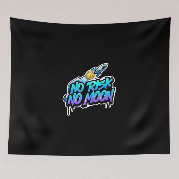 Item preview, Bitcoin No Risk No Moon Graffiti Design designed and sold by RadDeck.