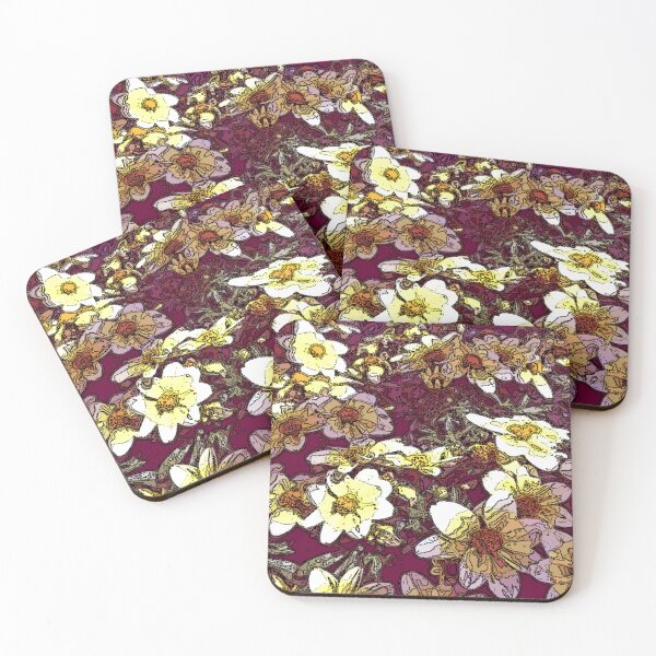 Item preview, flowerbed draw abstract floral art design designed and sold by SmashingDeals.