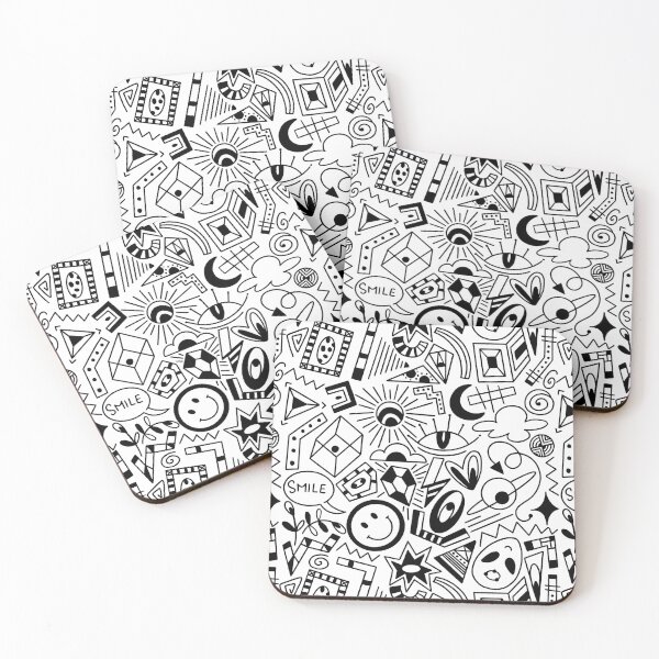 Item preview, Miscellaneous Doodles Shapes Pattern designed and sold by Farissa Designs.