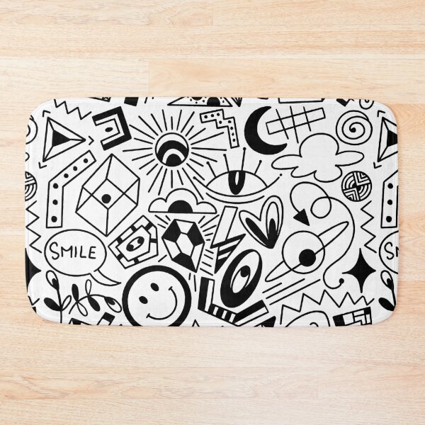 Item preview, Miscellaneous Doodles Shapes Pattern designed and sold by Farissa Designs.