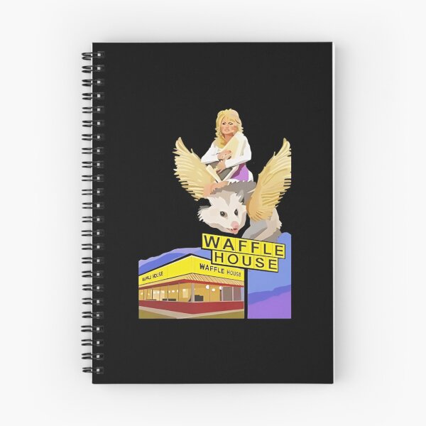Item preview, Dolly Parton Riding A Winged Possum Over Waffle House designed and sold by KulumiAtelier.