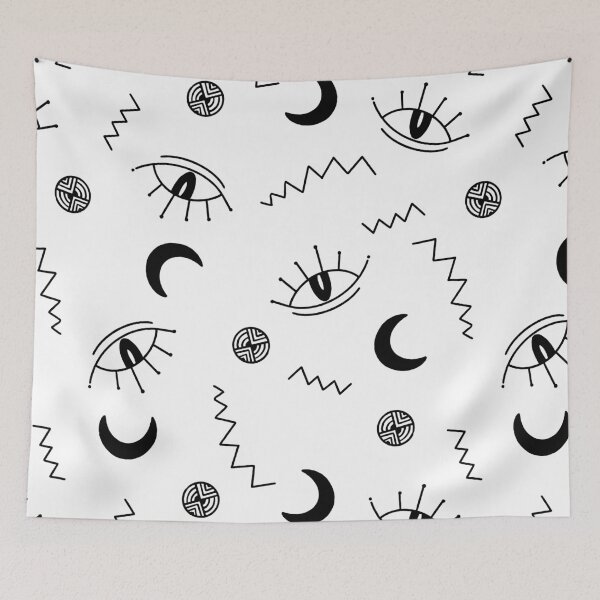 Item preview, Spiritual Cosmic Symbols Pattern designed and sold by Farissa Designs.