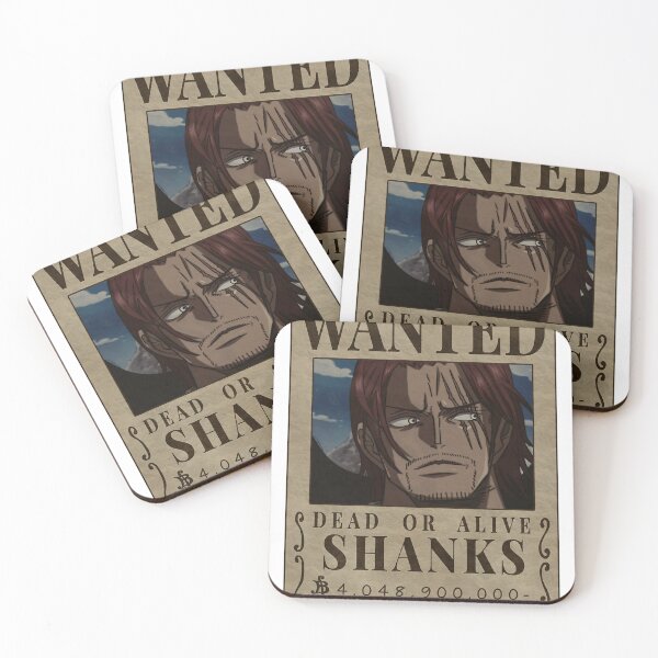 Item preview,  Shanks One Piece Wanted Red Hair Bounty Poster designed and sold by Dudleyrnser.