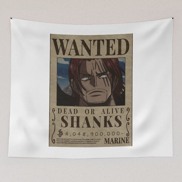Item preview, Póster de Shanks de One Piece: Se busca el pelo rojo y recompensa designed and sold by Dudleyrnser.