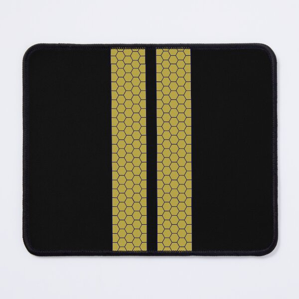 Item preview, Dual Racing Stripes, Honeycomb Pattern ("Gold" non-metallic On Black) designed and sold by Racing Stripes Only.