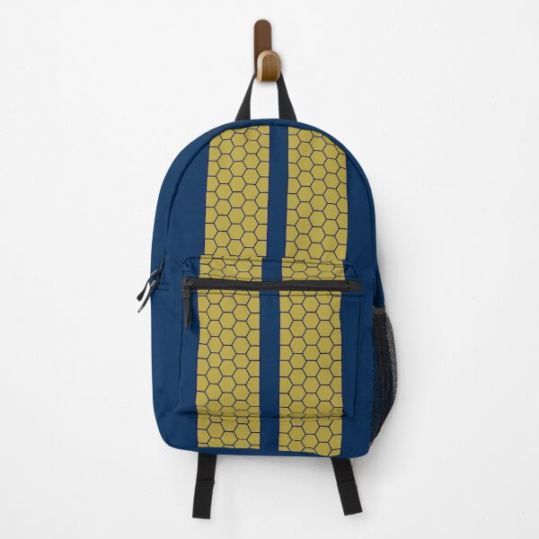 Item preview, Dual Racing Stripes, Honeycomb Pattern ("Gold" non-metallic On Coker Blue) designed and sold by Racing Stripes Only.