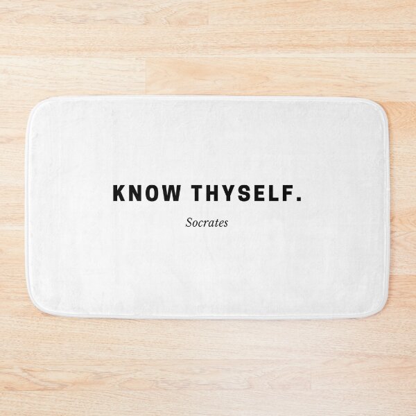 Item preview, Know thyself — Minimalist Socrates Quote for Self-Mastery designed and sold by Out of Orbit.