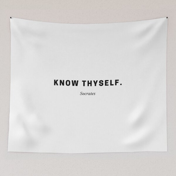 Item preview, Know thyself — Minimalist Socrates Quote for Self-Mastery designed and sold by Out of Orbit.