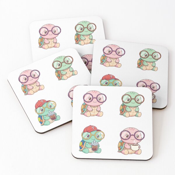 Item preview, Kawaii Turtle Set, Turtle designed and sold by graphic-genie.