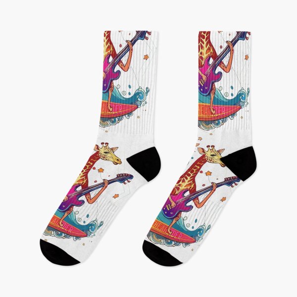 Item preview, surfing giraffe designed and sold by Tigerbuck's.