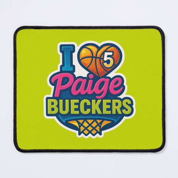 Item preview, I Love Paige Bueckers Sticker WNBA Dallas Wings Rookie All-Star designed and sold by CoachEkong.