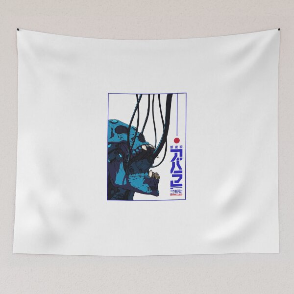 Item preview, Skull Cyberpunk Cyborg Vaporwave Urban Style designed and sold by AmandaWalkere.