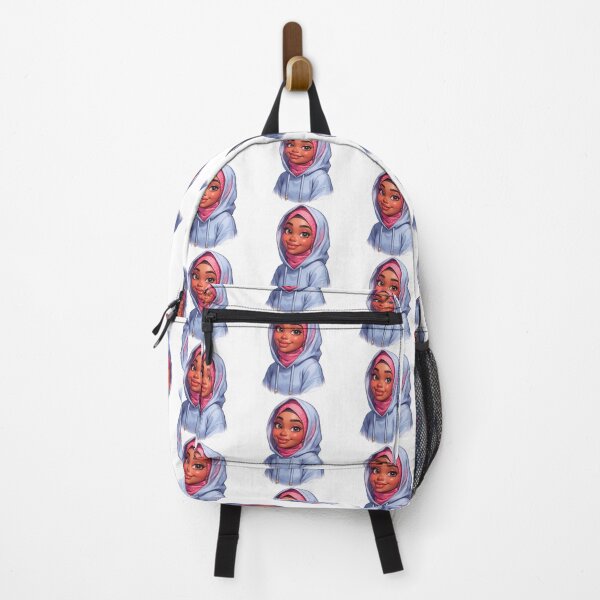 Item preview, Cute Hijabi Girl Sticker | Muslim Woman in Hoodie with Pink Scarf designed and sold by Lulunza.
