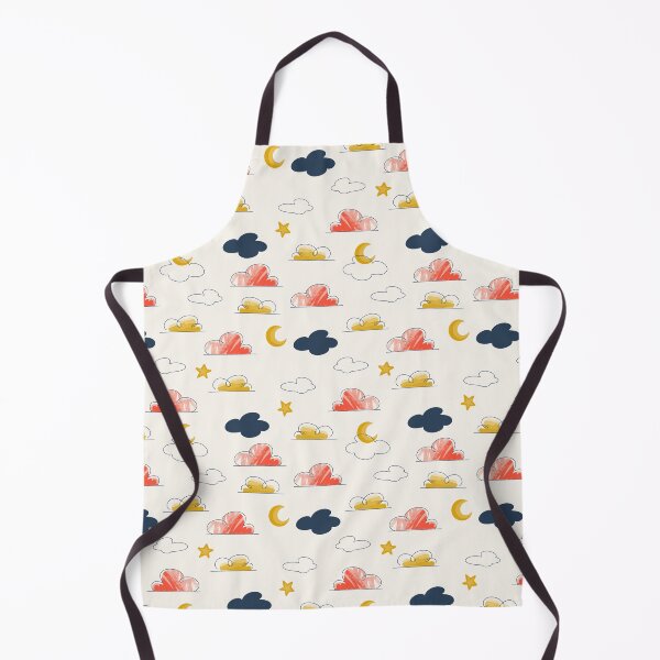 Item preview, Textured Doodle Clouds and Stars Pattern designed and sold by Farissa Designs.