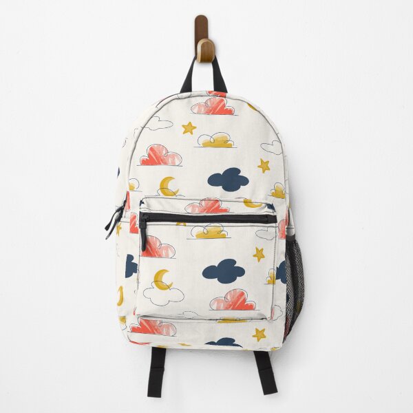 Item preview, Textured Doodle Clouds and Stars Pattern designed and sold by Farissa Designs.