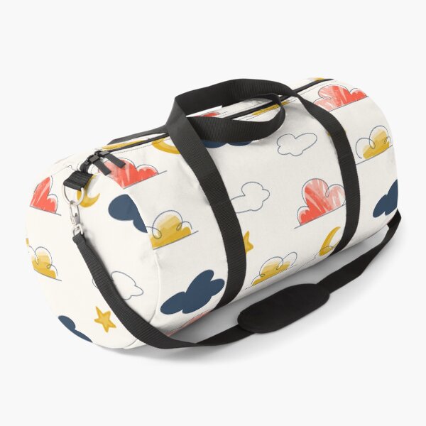 Item preview, Textured Doodle Clouds and Stars Pattern designed and sold by Farissa Designs.