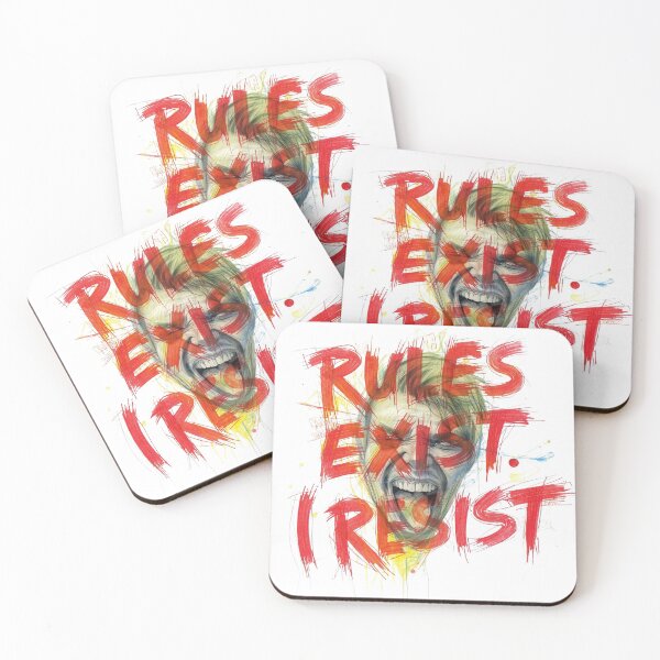 Item preview, Rules Exist. I Resist – Bold Rebel Typography Art designed and sold by dotitoko.