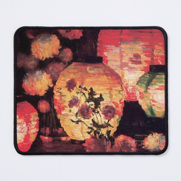 Item preview, Marguerite Stuber Pearson (1898-1978) aesthetic warm art painting lantern cozy designed and sold by fish tank shop .