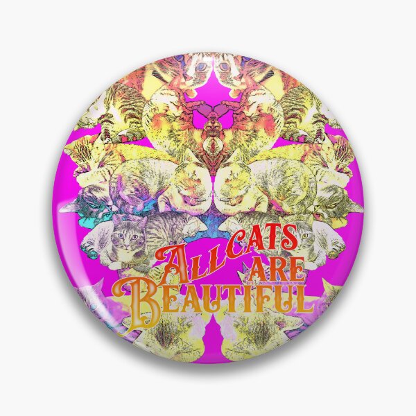 Item preview, All Cats Are Beautiful - Psychedelic Cat Attack designed and sold by the-grindilkin.