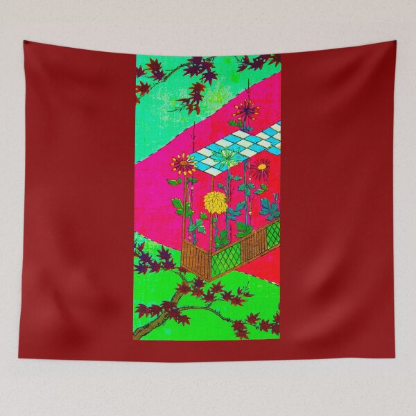 Item preview, Chrysanthemums Beneath Maple Boughs - V4 designed and sold by WheelieGdArt.