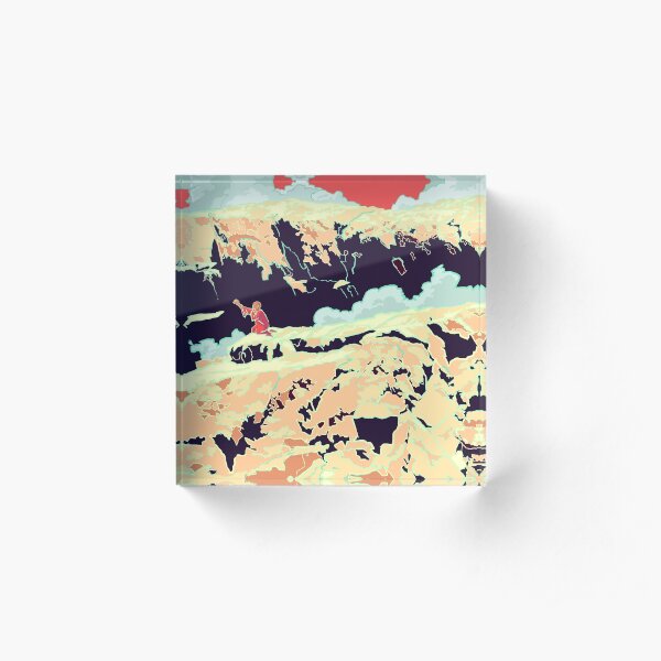 Red Mountain Sage Acrylic Block