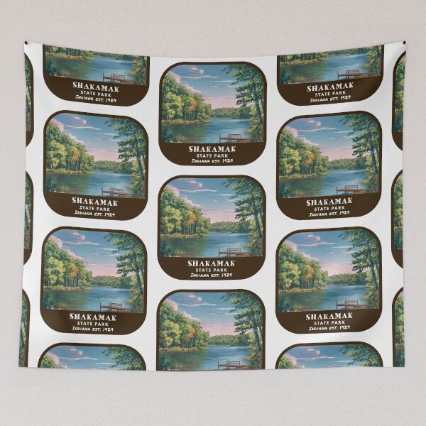 Item preview, Vintage Shakamak State Park (Indiana State Park) designed and sold by RabbitK.