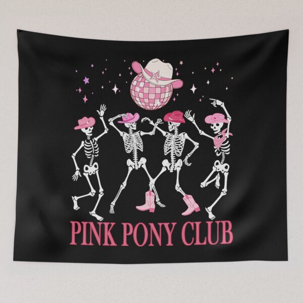 Item preview, Halloween Skeleton Pink Pony Club Cowgirl Western Birthday designed and sold by NameLangos.