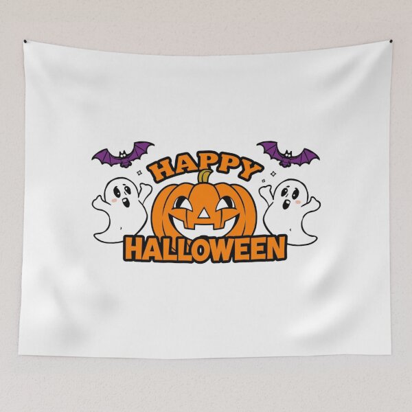 Item preview, Happy Halloween Haunted House and Jack-o'-Lantern designed and sold by Nok-Thep.
