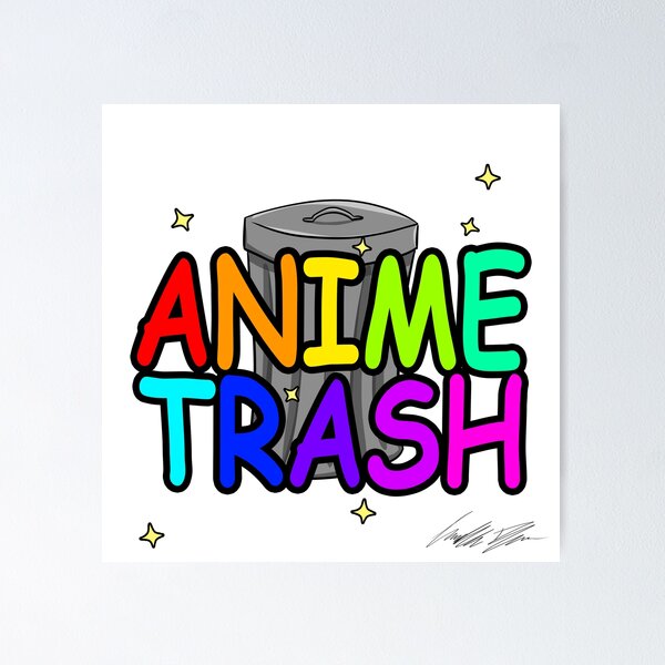 Sad funny anime girl inside of a trash can on Craiyon