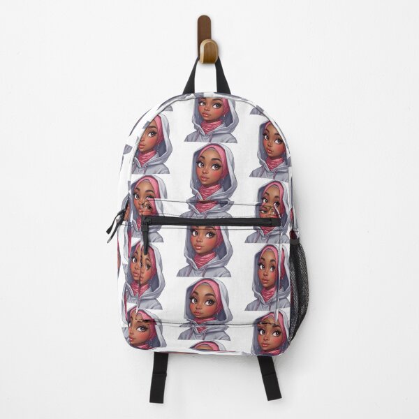 Item preview, Stylish Hijabi Girl Sticker | Cute Muslim Woman in Sporty Hoodie designed and sold by Lulunza.