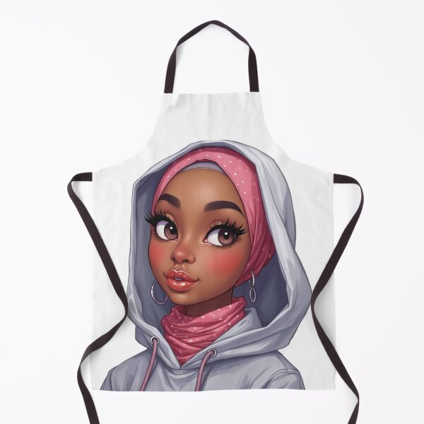 Item preview, Stylish Hijabi Girl Sticker | Cute Muslim Woman in Sporty Hoodie designed and sold by Lulunza.