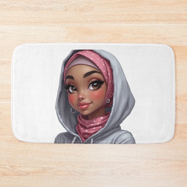 Item preview, Beautiful Hijabi Girl Sticker | Muslimah in Hoodie with Sparkles designed and sold by Lulunza.
