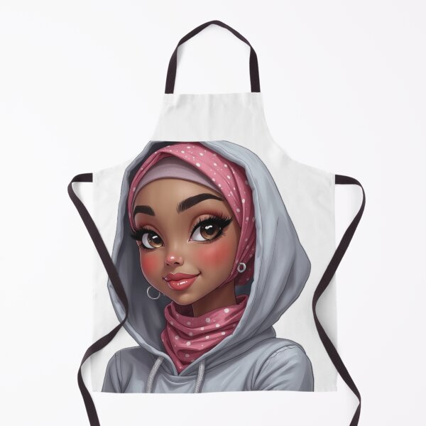 Item preview, Beautiful Hijabi Girl Sticker | Muslimah in Hoodie with Sparkles designed and sold by Lulunza.