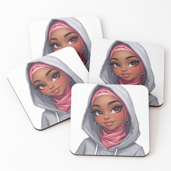 Item preview, Trendy Hijabi Girl Sticker | Cute Muslim Woman Casual Outfit designed and sold by Lulunza.