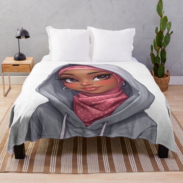 Item preview, Trendy Hijabi Girl Sticker | Cute Muslim Woman Casual Outfit designed and sold by Lulunza.