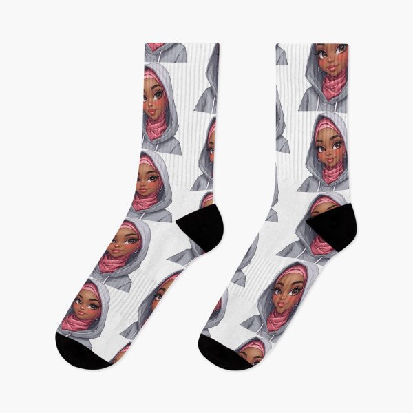 Item preview, Trendy Hijabi Girl Sticker | Cute Muslim Woman Casual Outfit designed and sold by Lulunza.